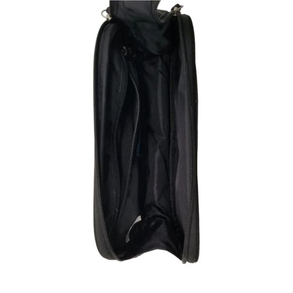 Travel Bag Double Zip Organizer Contents Allegro Mens Velcro Strip Enclosure - Picture 5 of 9